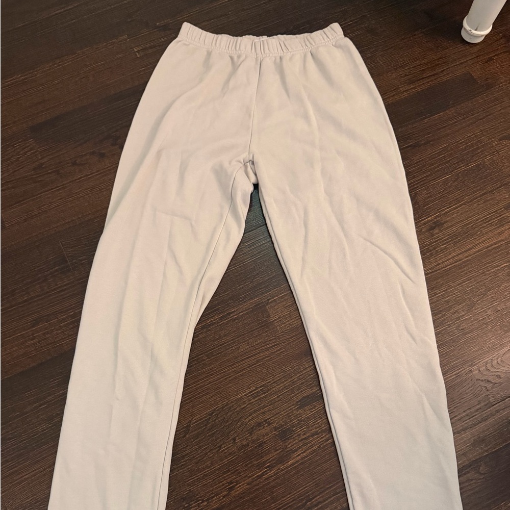 TNA Cream Elastic Waist Pants